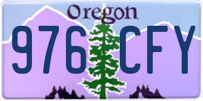 OR license plate 976CFY