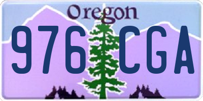 OR license plate 976CGA