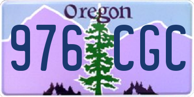 OR license plate 976CGC