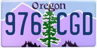 OR license plate 976CGD