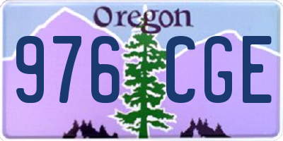 OR license plate 976CGE