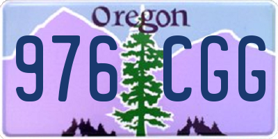 OR license plate 976CGG