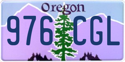 OR license plate 976CGL