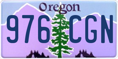 OR license plate 976CGN