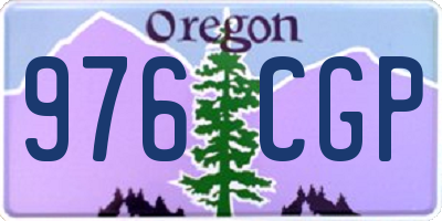 OR license plate 976CGP