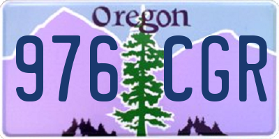 OR license plate 976CGR