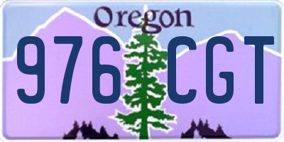 OR license plate 976CGT