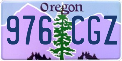 OR license plate 976CGZ