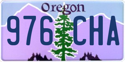 OR license plate 976CHA