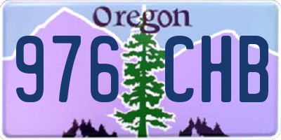 OR license plate 976CHB