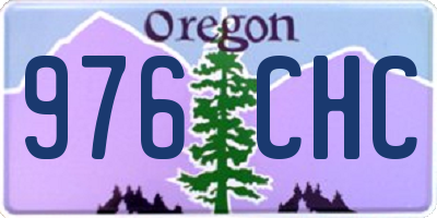 OR license plate 976CHC