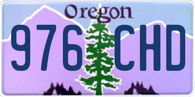 OR license plate 976CHD