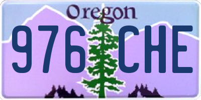 OR license plate 976CHE