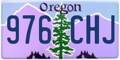 OR license plate 976CHJ