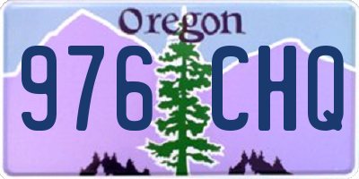 OR license plate 976CHQ