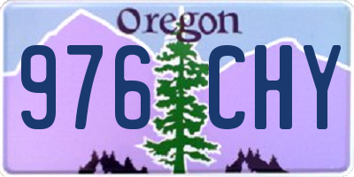 OR license plate 976CHY