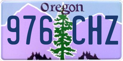 OR license plate 976CHZ