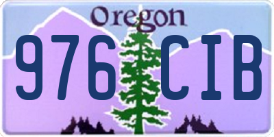 OR license plate 976CIB