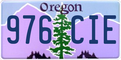 OR license plate 976CIE