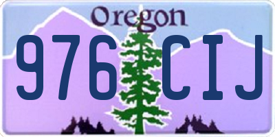 OR license plate 976CIJ