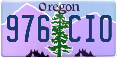OR license plate 976CIO