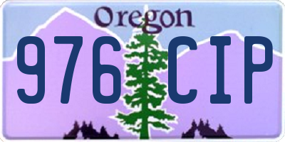 OR license plate 976CIP