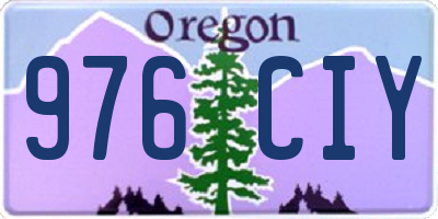 OR license plate 976CIY