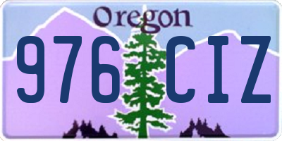 OR license plate 976CIZ