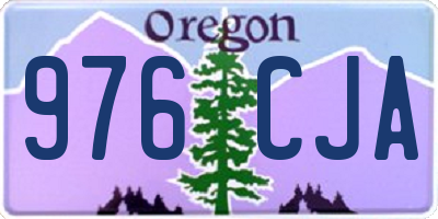 OR license plate 976CJA