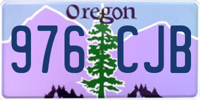 OR license plate 976CJB