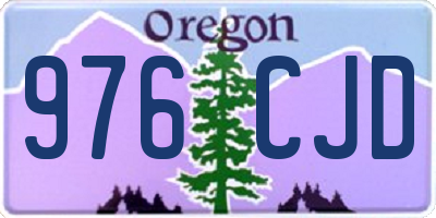 OR license plate 976CJD