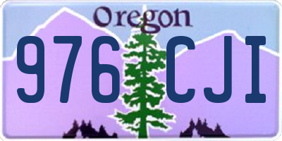 OR license plate 976CJI