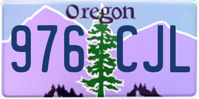 OR license plate 976CJL