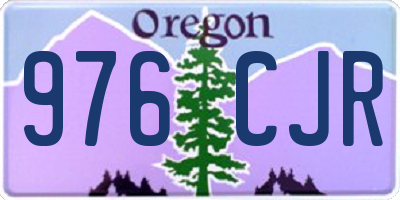 OR license plate 976CJR