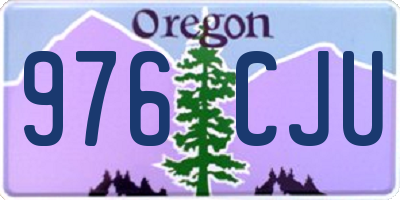 OR license plate 976CJU