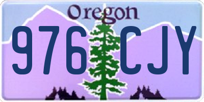 OR license plate 976CJY
