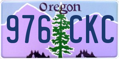 OR license plate 976CKC