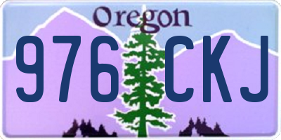 OR license plate 976CKJ