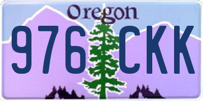 OR license plate 976CKK