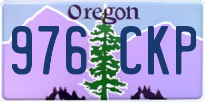 OR license plate 976CKP