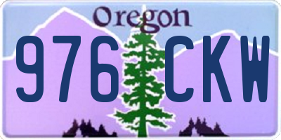 OR license plate 976CKW