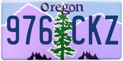 OR license plate 976CKZ