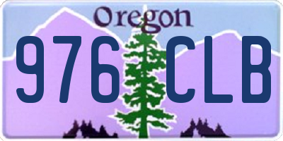 OR license plate 976CLB