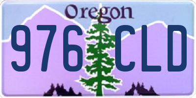 OR license plate 976CLD