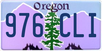 OR license plate 976CLI
