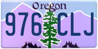OR license plate 976CLJ