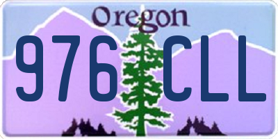 OR license plate 976CLL