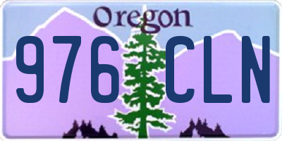 OR license plate 976CLN