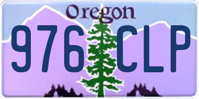 OR license plate 976CLP