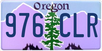 OR license plate 976CLR